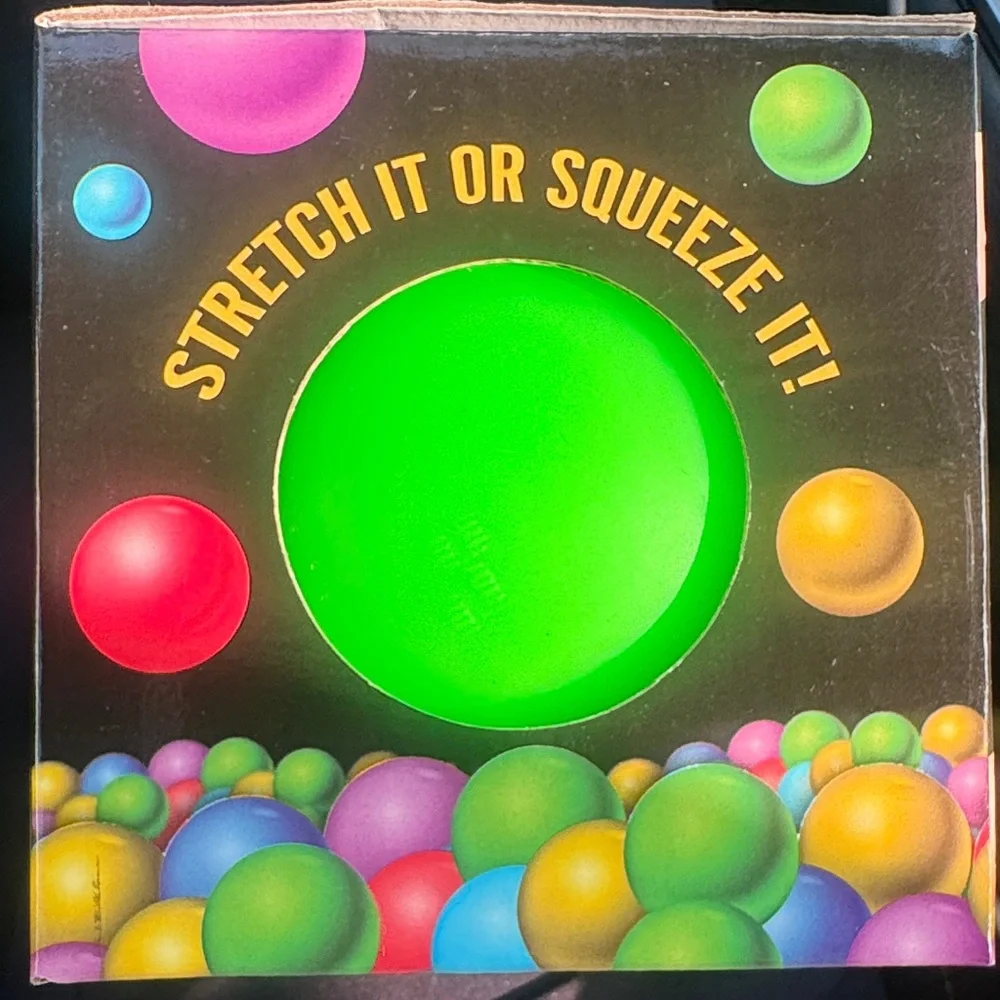 Stretch It or Squeeze It! Bright Green Party Favor Stress Ball